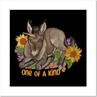 One of a Kind Unicorn Donkey Posters and Art